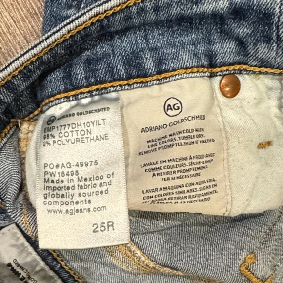 Ag Adriano Goldschmied Faded Blue Skinny Jeans - Picture 2 of 3